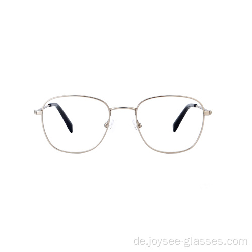 Neueste Retro Oval Vollrandmetall Rezept Augenbrillen Frames für Damen und Männer